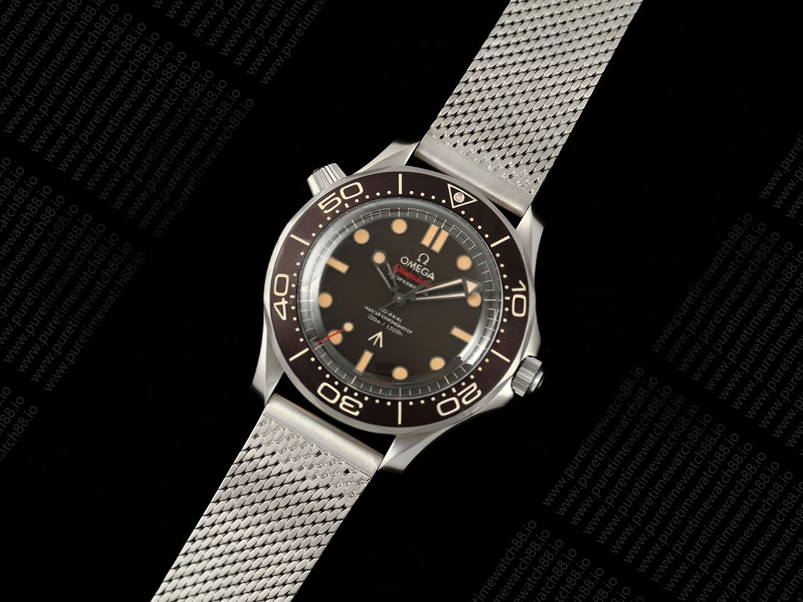 Seamaster 300 "No Time to Die" Limited Edition ORF 1:1 Best Edition on Titanium Mesh Bracelet OR8806 Super Clone